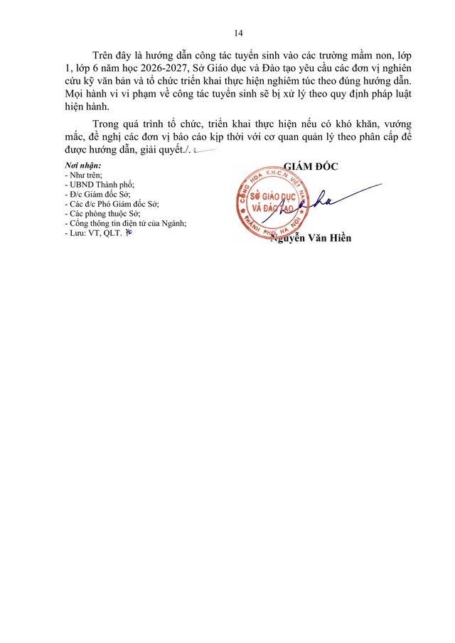 Hướng dẫn tuyển sinh vào các trường mầm non, lớp 1 và lớp 6 của Hà Nội- Ảnh 17.