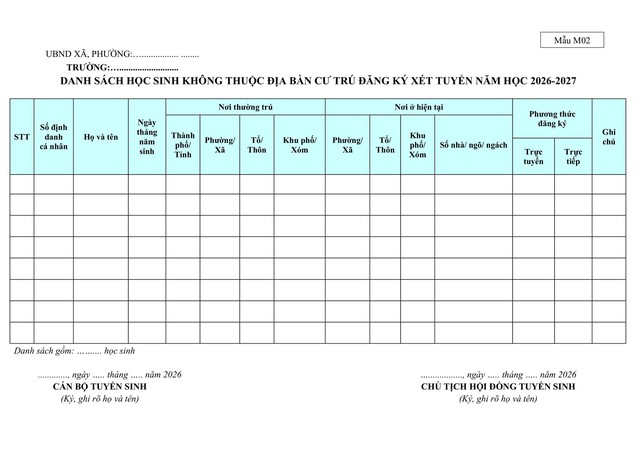 Hướng dẫn tuyển sinh vào các trường mầm non, lớp 1 và lớp 6 của Hà Nội- Ảnh 22.