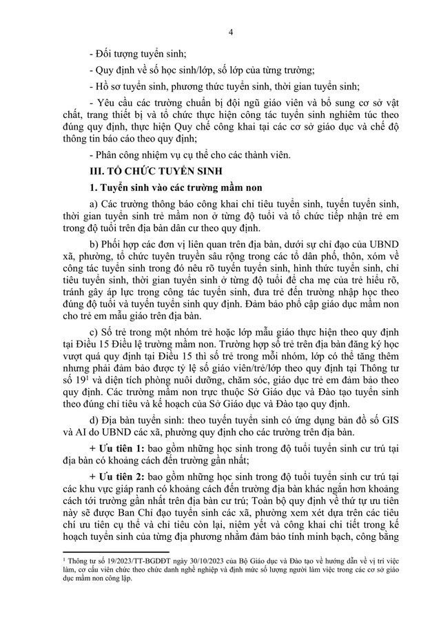 Hướng dẫn tuyển sinh vào các trường mầm non, lớp 1 và lớp 6 của Hà Nội- Ảnh 7.