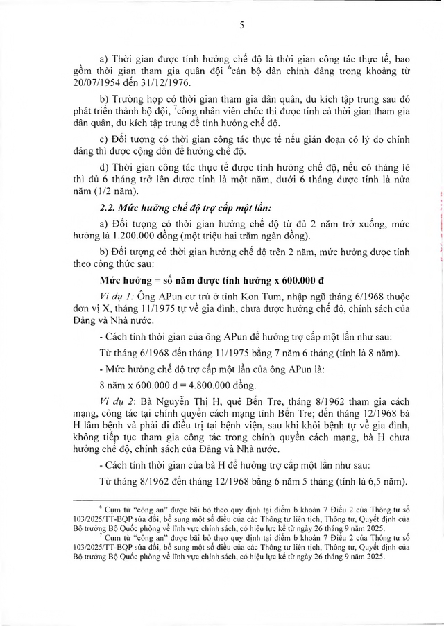 Chế độ chính sách với đối tượng trực tiếp tham gia kháng chiến chống Mỹ nhưng chưa được hưởng chính sách- Ảnh 8.