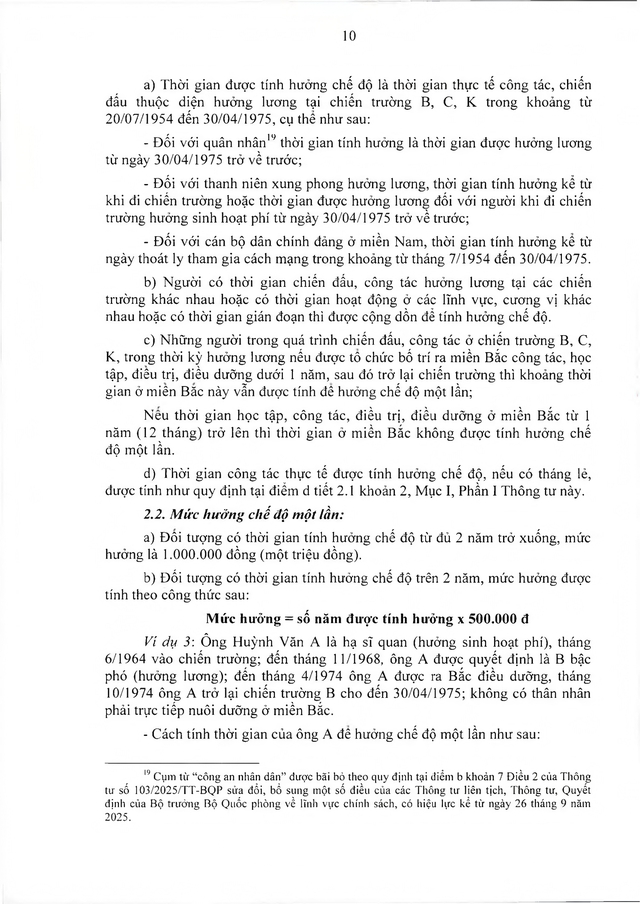 Chế độ chính sách với đối tượng trực tiếp tham gia kháng chiến chống Mỹ nhưng chưa được hưởng chính sách- Ảnh 10.