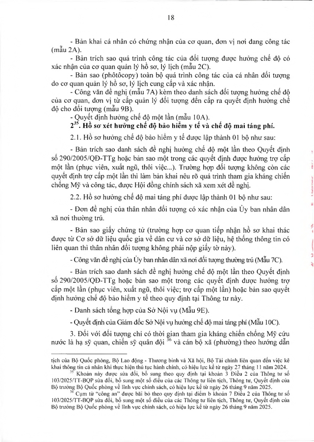 Chế độ chính sách với đối tượng trực tiếp tham gia kháng chiến chống Mỹ nhưng chưa được hưởng chính sách- Ảnh 18.