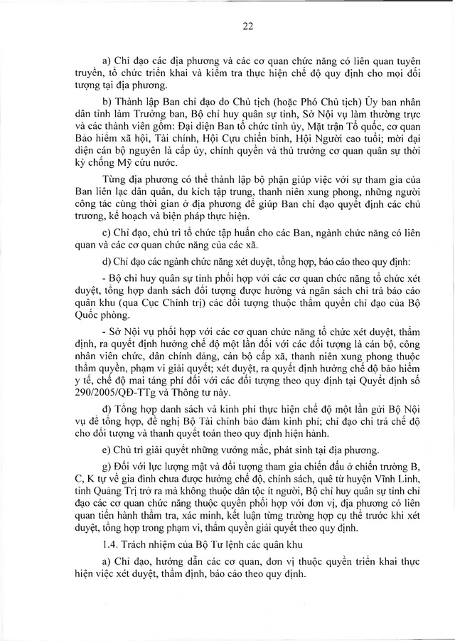 Chế độ chính sách với đối tượng trực tiếp tham gia kháng chiến chống Mỹ nhưng chưa được hưởng chính sách- Ảnh 23.