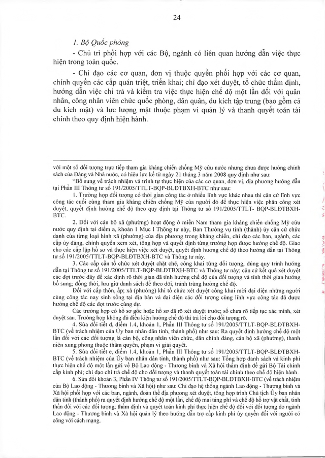 Chế độ chính sách với đối tượng trực tiếp tham gia kháng chiến chống Mỹ nhưng chưa được hưởng chính sách- Ảnh 24.