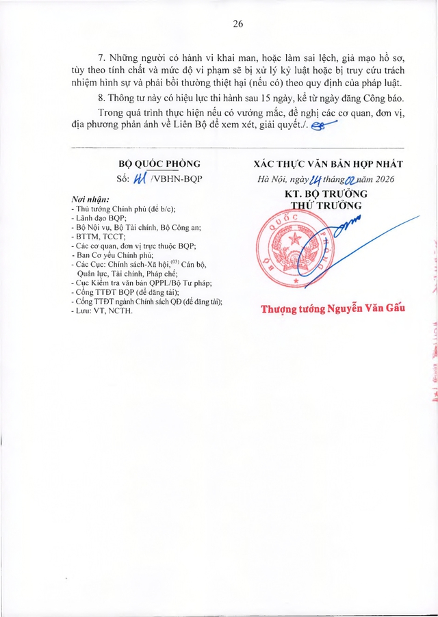 Chế độ chính sách với đối tượng trực tiếp tham gia kháng chiến chống Mỹ nhưng chưa được hưởng chính sách- Ảnh 26.