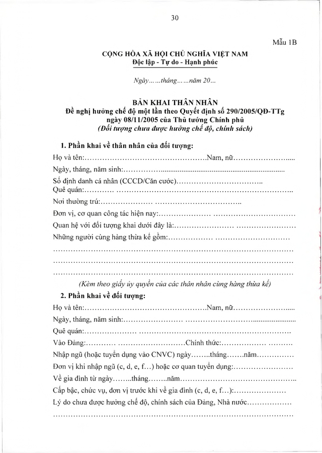 Chế độ chính sách với đối tượng trực tiếp tham gia kháng chiến chống Mỹ nhưng chưa được hưởng chính sách- Ảnh 32.