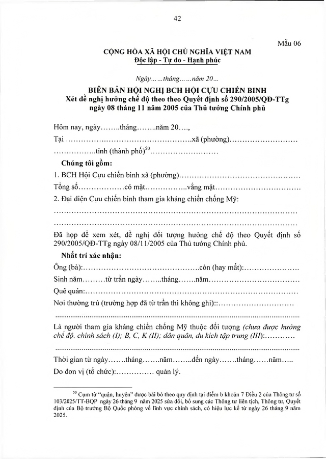 Chế độ chính sách với đối tượng trực tiếp tham gia kháng chiến chống Mỹ nhưng chưa được hưởng chính sách- Ảnh 40.