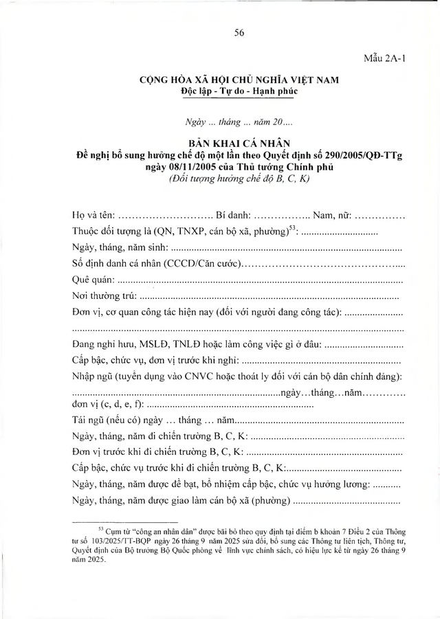 Chế độ chính sách với đối tượng trực tiếp tham gia kháng chiến chống Mỹ nhưng chưa được hưởng chính sách- Ảnh 51.