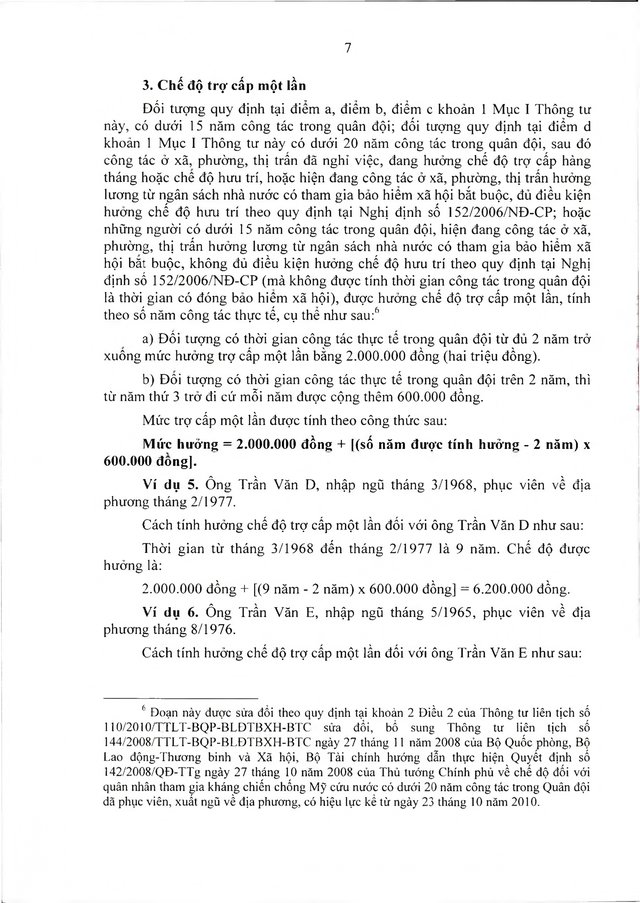 Chế độ với quân nhân tham gia kháng chiến chống Mỹ, dưới 20 năm trong quân đội đã xuất ngũ- Ảnh 7. Chế độ với quân nhân tham gia kháng chiến chống Mỹ, dưới 20 năm trong quân đội đã xuất ngũ- Ảnh 7.