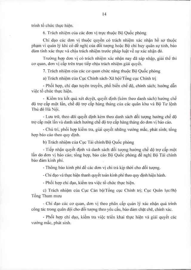 Chế độ với quân nhân tham gia kháng chiến chống Mỹ, dưới 20 năm trong quân đội đã xuất ngũ- Ảnh 14. Chế độ với quân nhân tham gia kháng chiến chống Mỹ, dưới 20 năm trong quân đội đã xuất ngũ- Ảnh 14.