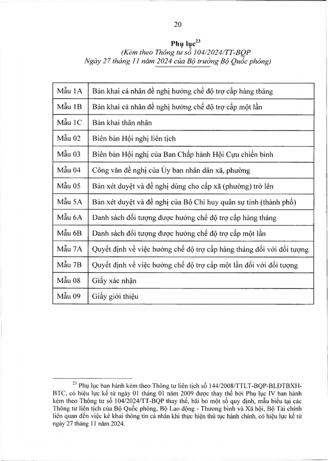 Chế độ với quân nhân tham gia kháng chiến chống Mỹ, dưới 20 năm trong quân đội đã xuất ngũ- Ảnh 20. Chế độ với quân nhân tham gia kháng chiến chống Mỹ, dưới 20 năm trong quân đội đã xuất ngũ- Ảnh 20.