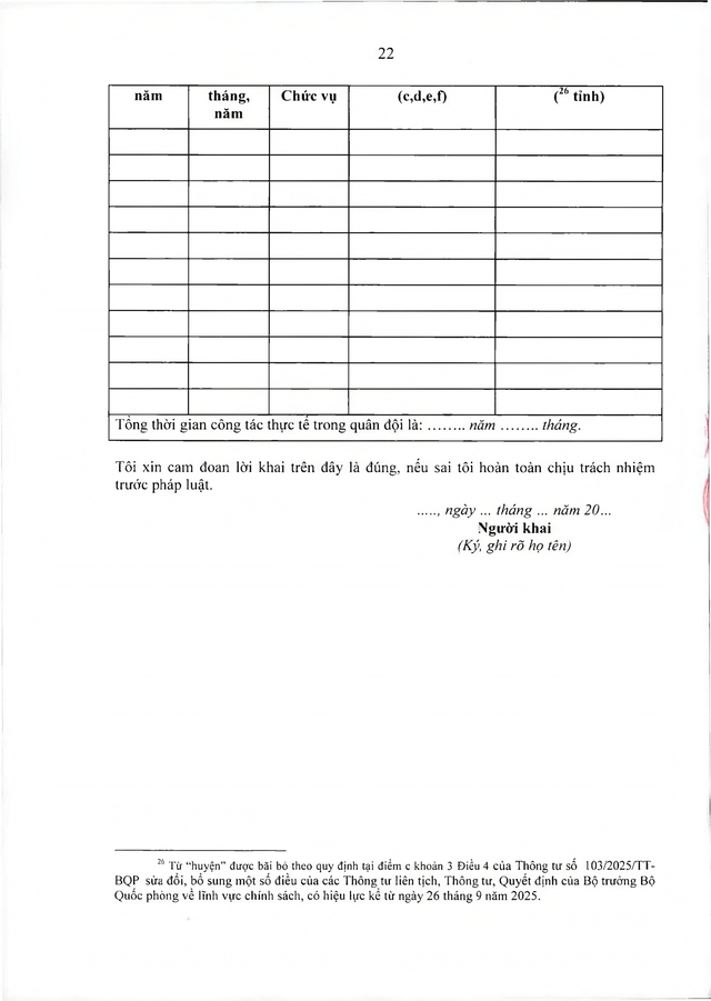 Chế độ với quân nhân tham gia kháng chiến chống Mỹ, dưới 20 năm trong quân đội đã xuất ngũ- Ảnh 22. Chế độ với quân nhân tham gia kháng chiến chống Mỹ, dưới 20 năm trong quân đội đã xuất ngũ- Ảnh 22.