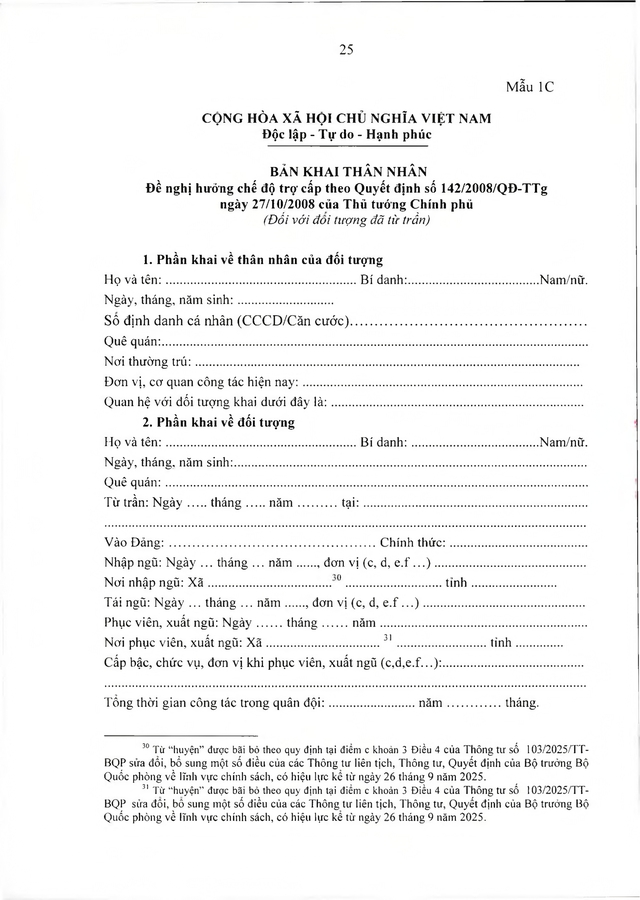 Chế độ với quân nhân tham gia kháng chiến chống Mỹ, dưới 20 năm trong quân đội đã xuất ngũ- Ảnh 25. Chế độ với quân nhân tham gia kháng chiến chống Mỹ, dưới 20 năm trong quân đội đã xuất ngũ- Ảnh 25.