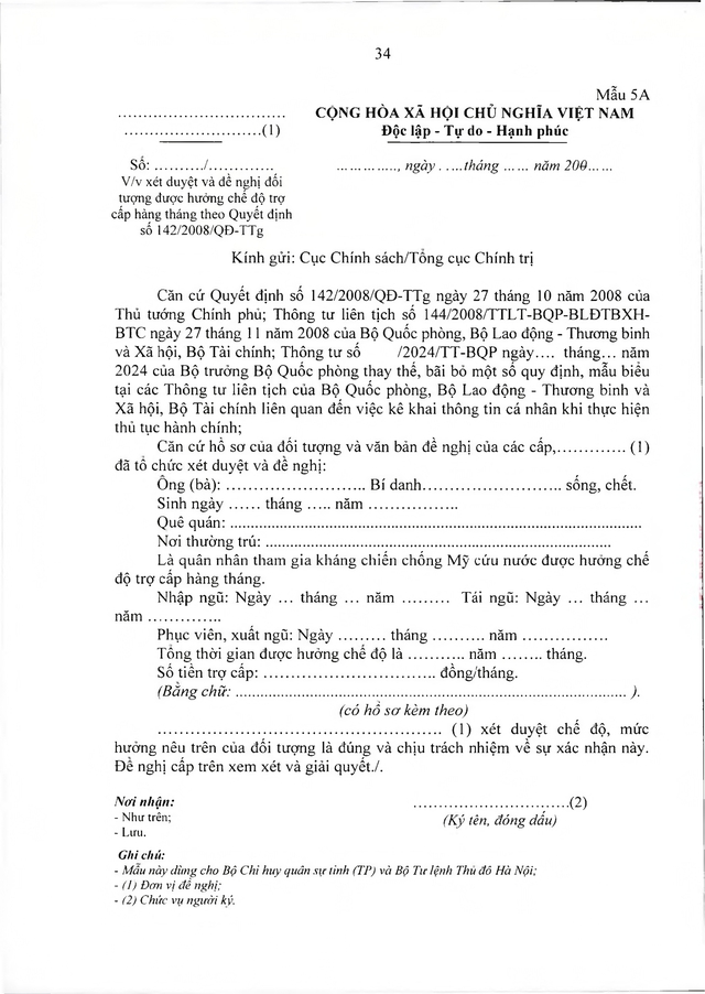 Chế độ với quân nhân tham gia kháng chiến chống Mỹ, dưới 20 năm trong quân đội đã xuất ngũ- Ảnh 34. Chế độ với quân nhân tham gia kháng chiến chống Mỹ, dưới 20 năm trong quân đội đã xuất ngũ- Ảnh 34.