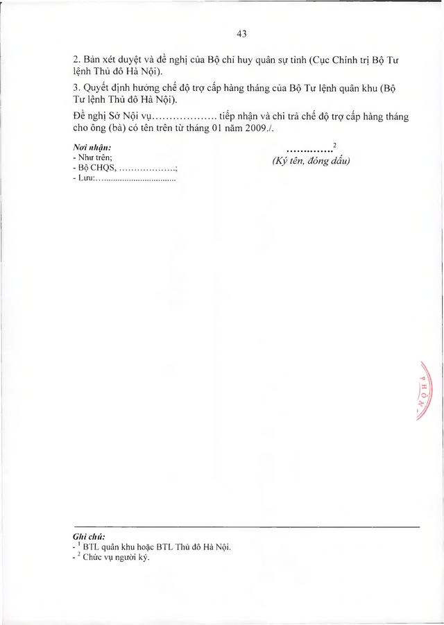 Chế độ với quân nhân tham gia kháng chiến chống Mỹ, dưới 20 năm trong quân đội đã xuất ngũ- Ảnh 43. Chế độ với quân nhân tham gia kháng chiến chống Mỹ, dưới 20 năm trong quân đội đã xuất ngũ- Ảnh 43.