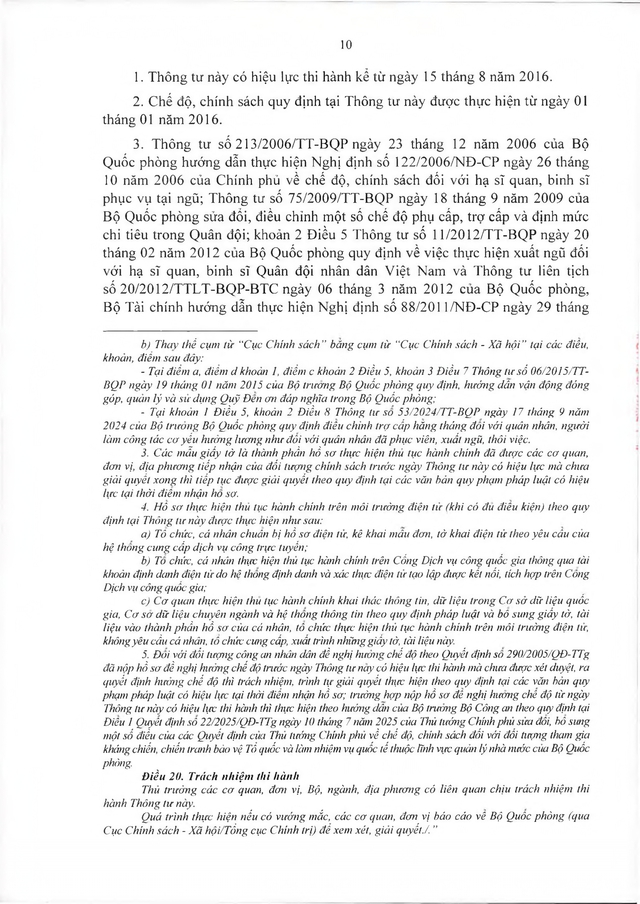 Hướng dẫn chế độ, chính sách với hạ sĩ quan, binh sĩ tại ngũ, xuất ngũ; thân nhân hạ sĩ quan, binh sĩ tại ngũ- Ảnh 10. Hướng dẫn chế độ, chính sách với hạ sĩ quan, binh sĩ tại ngũ, xuất ngũ; thân nhân hạ sĩ quan, binh sĩ tại ngũ- Ảnh 10.