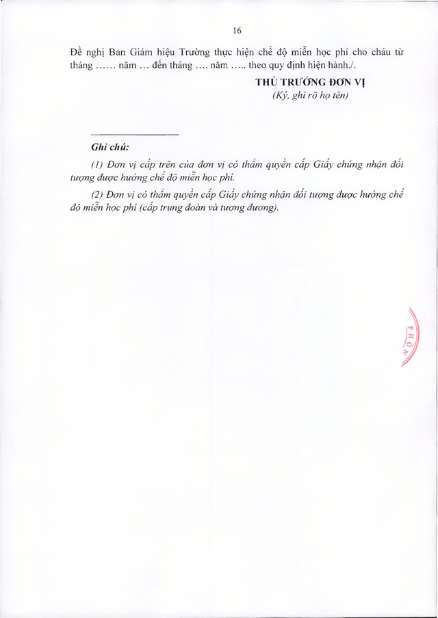 Hướng dẫn chế độ, chính sách với hạ sĩ quan, binh sĩ tại ngũ, xuất ngũ; thân nhân hạ sĩ quan, binh sĩ tại ngũ- Ảnh 16. Hướng dẫn chế độ, chính sách với hạ sĩ quan, binh sĩ tại ngũ, xuất ngũ; thân nhân hạ sĩ quan, binh sĩ tại ngũ- Ảnh 16.