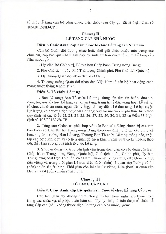 Quy định, hướng dẫn tổ chức lễ tang với quân nhân, công nhân, viên chức quốc phòng; người làm cơ yếu do Bộ Quốc phòng quản lý- Ảnh 21.