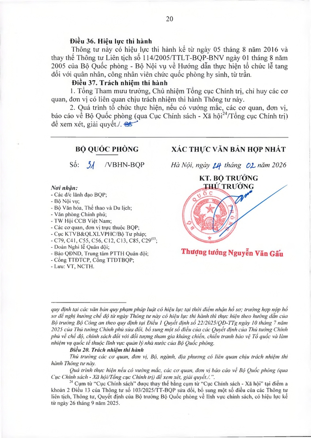 Quy định, hướng dẫn tổ chức lễ tang với quân nhân, công nhân, viên chức quốc phòng; người làm cơ yếu do Bộ Quốc phòng quản lý- Ảnh 36.