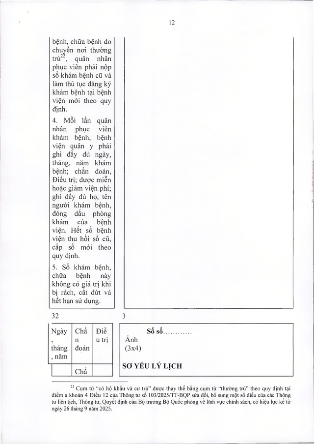 Quy định về khám, chữa bệnh với quân nhân chuyên nghiệp đủ 15 năm công tác trở lên đã phục viên- Ảnh 12.