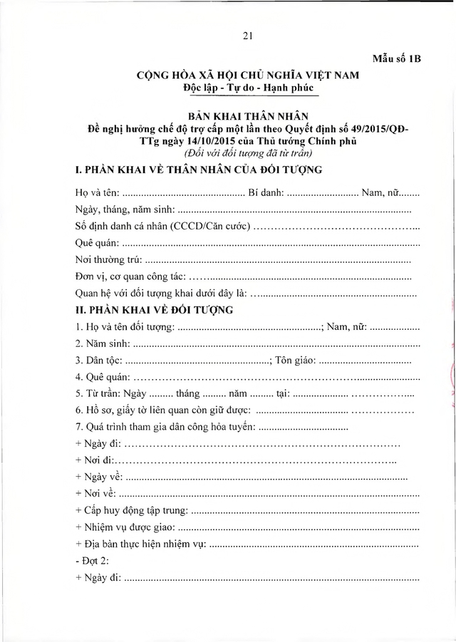 Quy định chế độ với dân công hỏa tuyến tham gia kháng chiến, làm nhiệm vụ quốc tế- Ảnh 22.