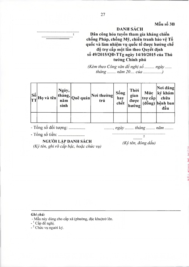 Quy định chế độ với dân công hỏa tuyến tham gia kháng chiến, làm nhiệm vụ quốc tế- Ảnh 28.