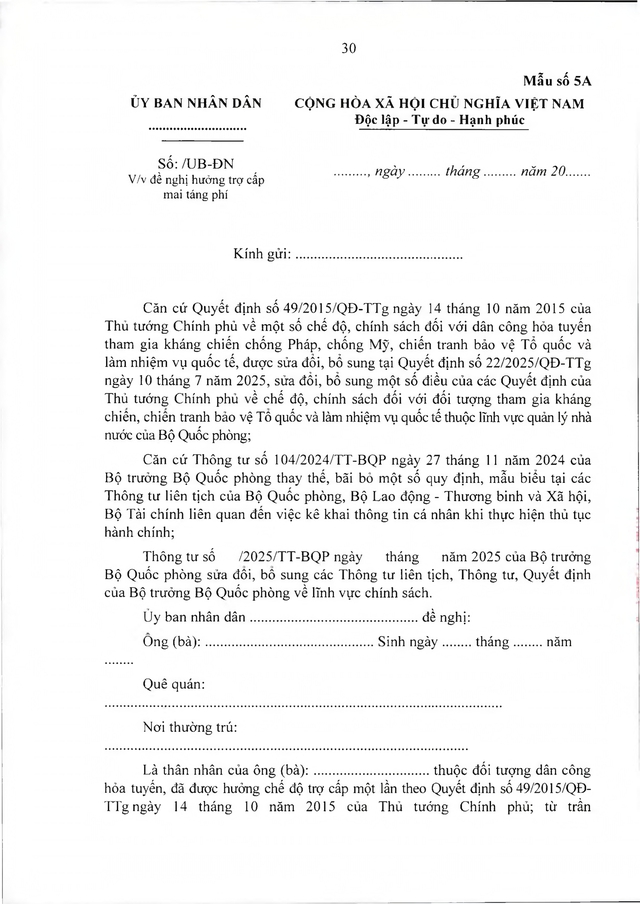 Quy định chế độ với dân công hỏa tuyến tham gia kháng chiến, làm nhiệm vụ quốc tế- Ảnh 31.