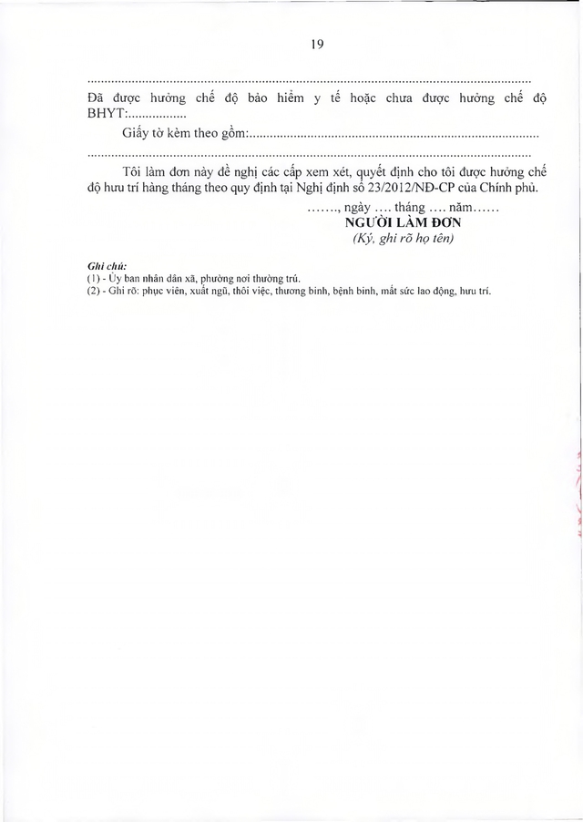 Chế độ với quân nhân, công an tham gia chiến tranh bảo vệ Tổ quốc, làm nhiệm vụ ở Campuchia, Lào sau 30/4/1975 đủ 20 năm trong quân đội đã xuất ngũ- Ảnh 19. Chế độ với quân nhân, công an tham gia chiến tranh bảo vệ Tổ quốc, làm nhiệm vụ ở Campuchia, Lào sau 30/4/1975 đủ 20 năm trong quân đội đã xuất ngũ- Ảnh 19.