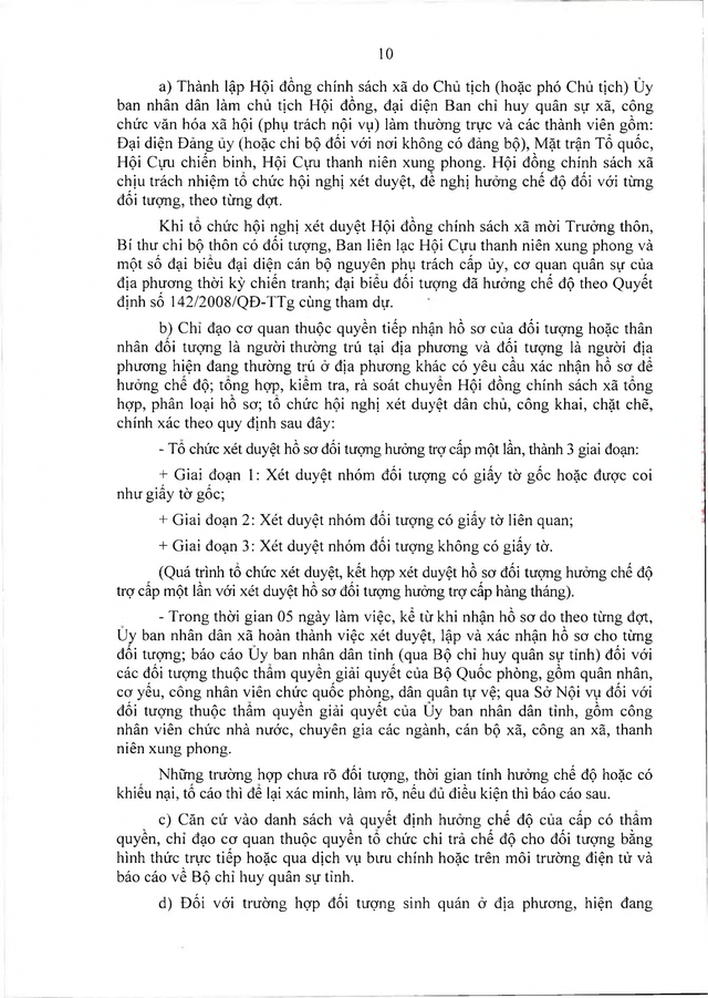 Chế độ với người tham gia chiến tranh bảo vệ Tổ quốc, làm nhiệm vụ ở Campuchia, Lào sau 30/4/1975 đã xuất ngũ- Ảnh 10. Chế độ với người tham gia chiến tranh bảo vệ Tổ quốc, làm nhiệm vụ ở Campuchia, Lào sau 30/4/1975 đã xuất ngũ- Ảnh 10.