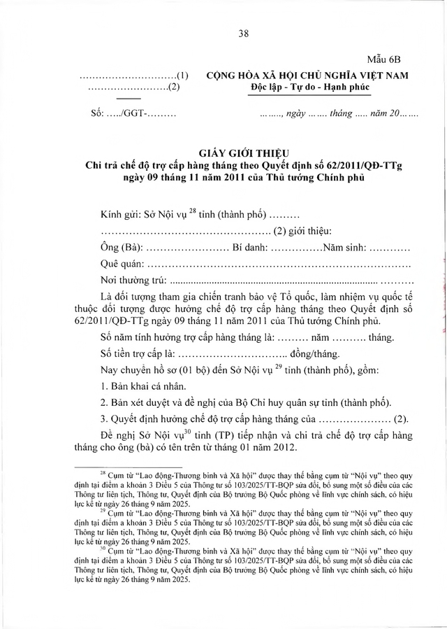 Chế độ với người tham gia chiến tranh bảo vệ Tổ quốc, làm nhiệm vụ ở Campuchia, Lào sau 30/4/1975 đã xuất ngũ- Ảnh 38. Chế độ với người tham gia chiến tranh bảo vệ Tổ quốc, làm nhiệm vụ ở Campuchia, Lào sau 30/4/1975 đã xuất ngũ- Ảnh 38.