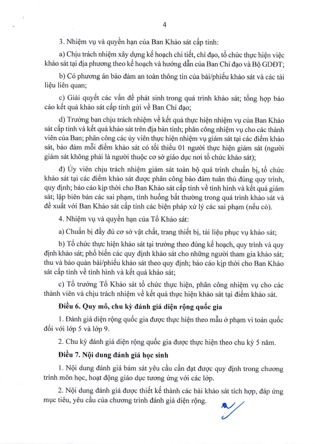 TOÀN VĂN: Thông tư 08/2026/TT-BGDĐT đánh giá diện rộng quốc gia chất lượng giáo dục phổ thông- Ảnh 5.