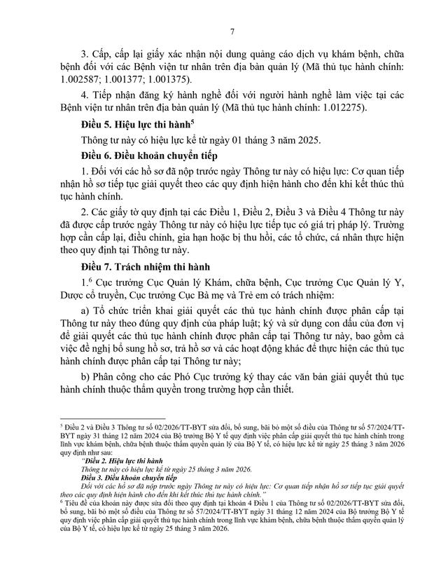 Hướng dẫn phân cấp giải quyết thủ tục hành chính trong khám, chữa bệnh - Ảnh 7.