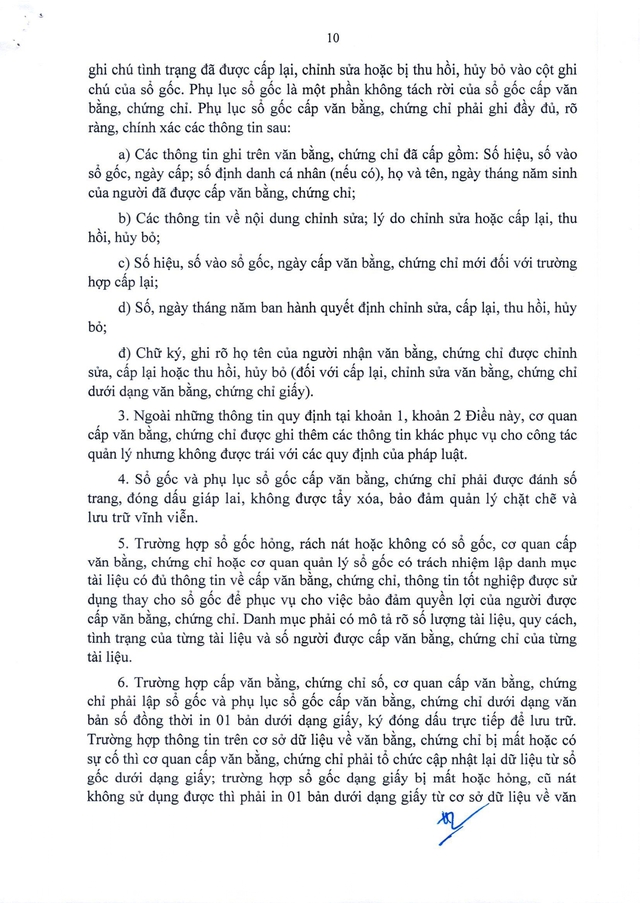 Quy chế mới về văn bằng, chứng chỉ của hệ thống giáo dục quốc dân- Ảnh 13.