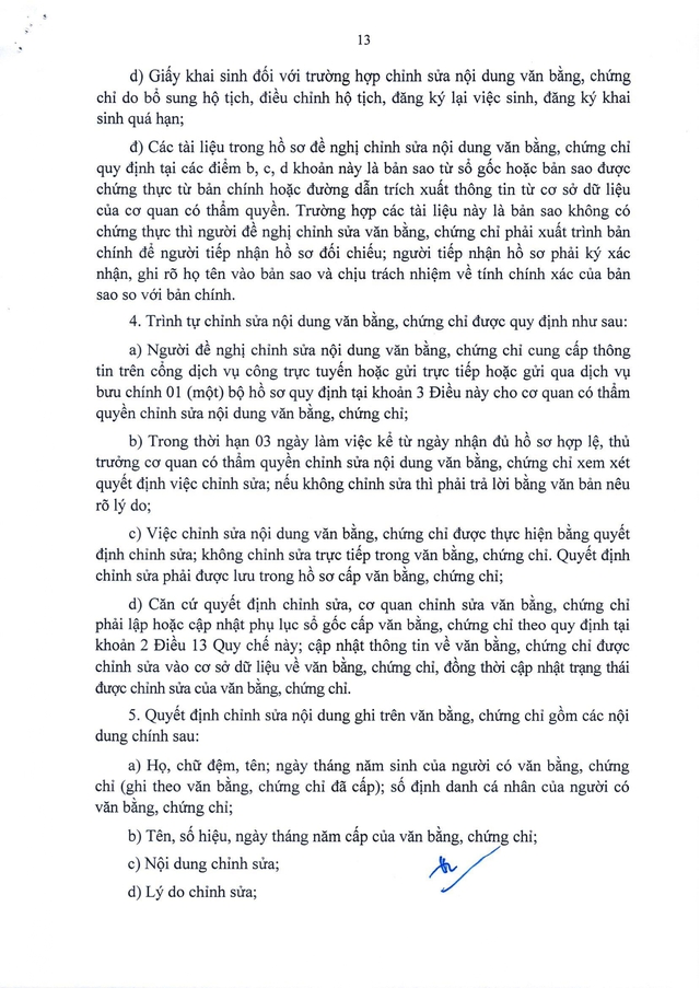 Quy chế mới về văn bằng, chứng chỉ của hệ thống giáo dục quốc dân- Ảnh 16.