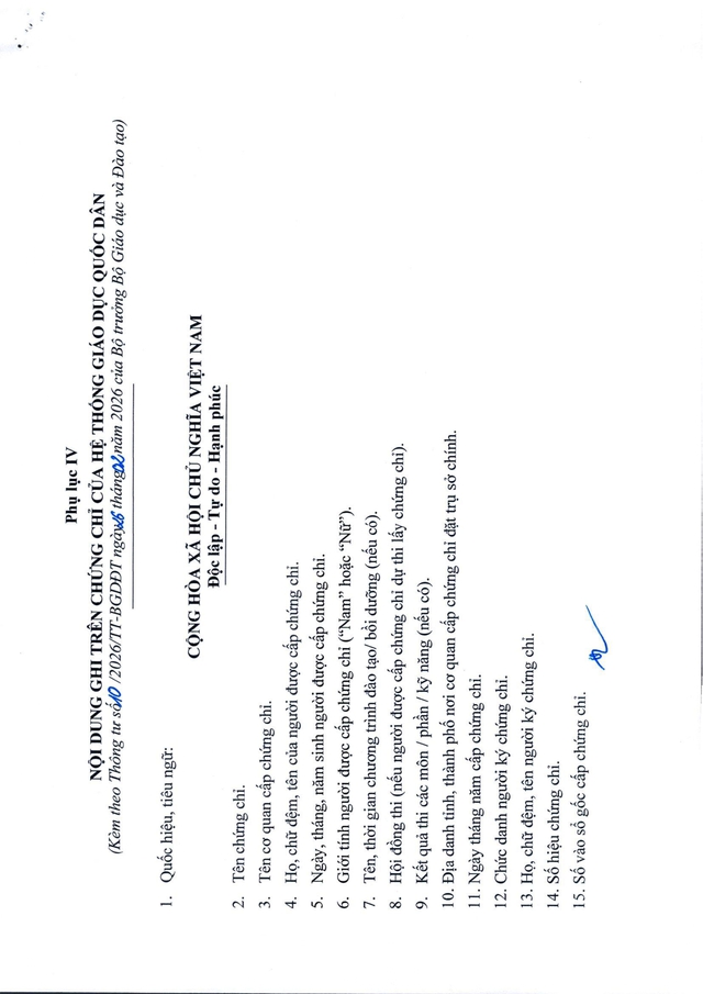 Quy chế mới về văn bằng, chứng chỉ của hệ thống giáo dục quốc dân- Ảnh 30.