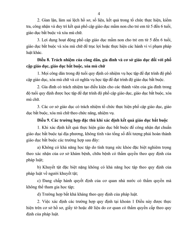 Đề xuất quy định phổ cập giáo dục mầm non cho trẻ 5 - 6 tuổi, giáo dục bắt buộc, xóa mù chữ- Ảnh 6.