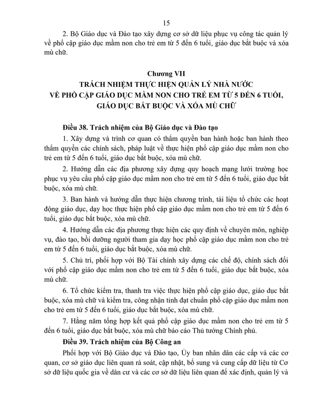 Đề xuất quy định phổ cập giáo dục mầm non cho trẻ 5 - 6 tuổi, giáo dục bắt buộc, xóa mù chữ- Ảnh 17.