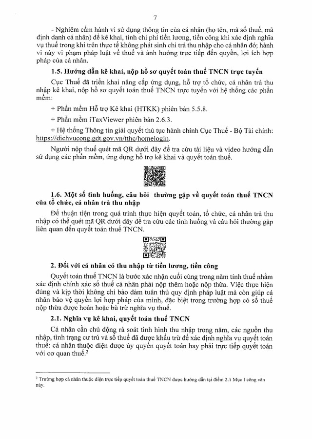 Hướng dẫn quyết toán thuế thu nhập cá nhân đối với thu nhập từ tiền lương, tiền công- Ảnh 7.