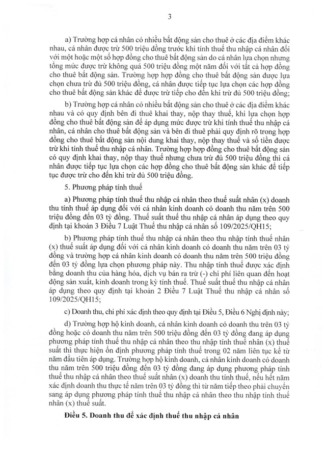 TOÀN VĂN: Nghị định 68/2026/NĐ-CP quy định về chính sách thuế, quản lý thuế với hộ kinh doanh- Ảnh 3.