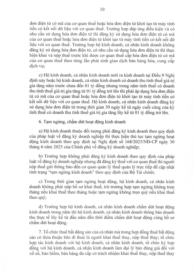 TOÀN VĂN: Nghị định 68/2026/NĐ-CP quy định về chính sách thuế, quản lý thuế với hộ kinh doanh- Ảnh 10.