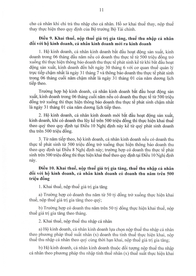 TOÀN VĂN: Nghị định 68/2026/NĐ-CP quy định về chính sách thuế, quản lý thuế với hộ kinh doanh- Ảnh 11.
