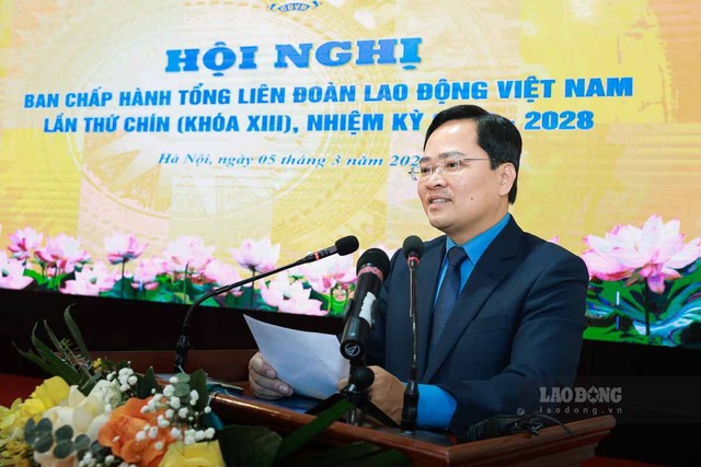 Đồng chí Nguyễn Anh Tuấn được bầu làm Chủ tịch Tổng Liên đoàn Lao động Việt Nam- Ảnh 2.