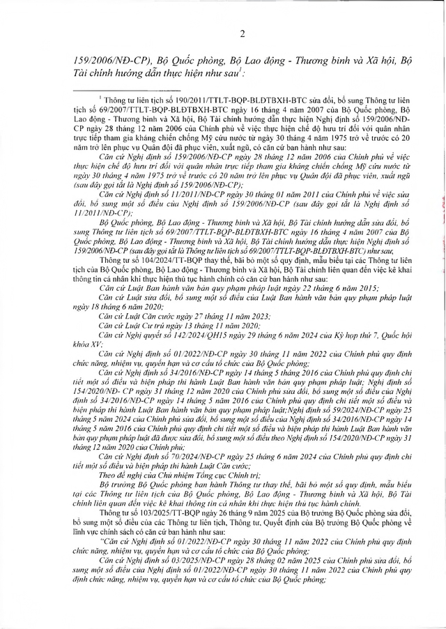 Chế độ hưu trí với quân nhân trực tiếp tham gia kháng chiến chống Mỹ từ 30/4/1975 về trước có từ 20 năm trong Quân đội đã xuất ngũ- Ảnh 2.