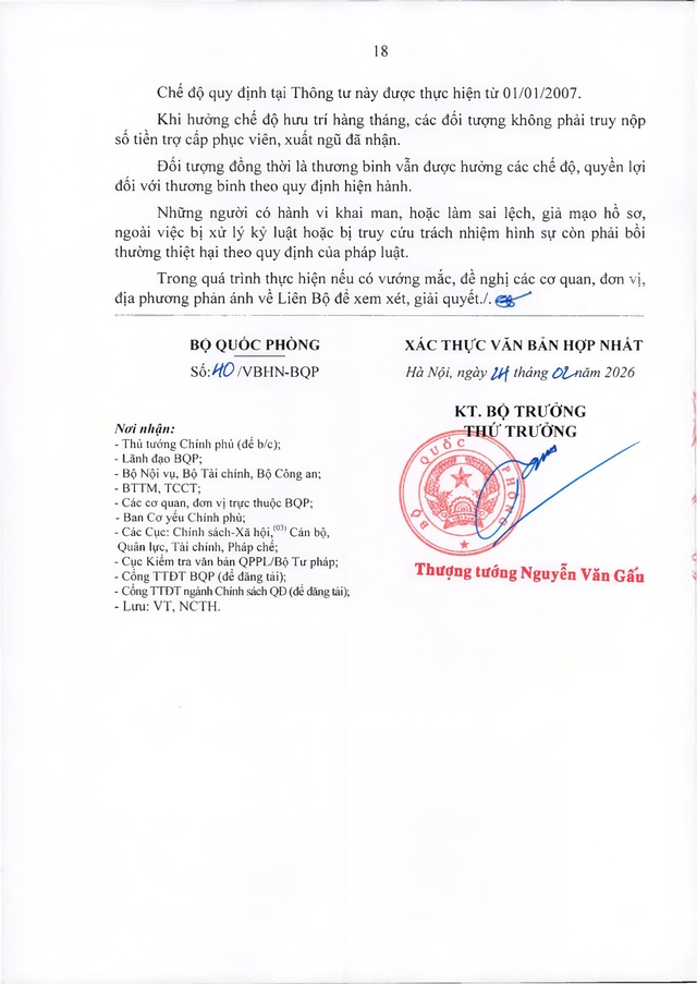 Chế độ hưu trí với quân nhân trực tiếp tham gia kháng chiến chống Mỹ từ 30/4/1975 về trước có từ 20 năm trong Quân đội đã xuất ngũ- Ảnh 18.