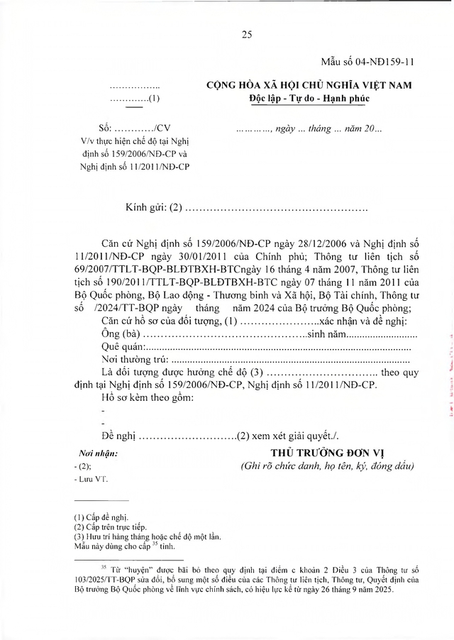 Chế độ hưu trí với quân nhân trực tiếp tham gia kháng chiến chống Mỹ từ 30/4/1975 về trước có từ 20 năm trong Quân đội đã xuất ngũ- Ảnh 25.