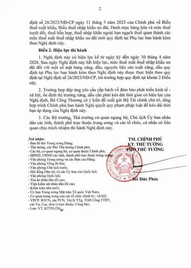 TOÀN VĂN: Nghị định số 72/2026/NĐ-CP giảm thuế một số mặt hàng xăng dầu về 0%- Ảnh 3.