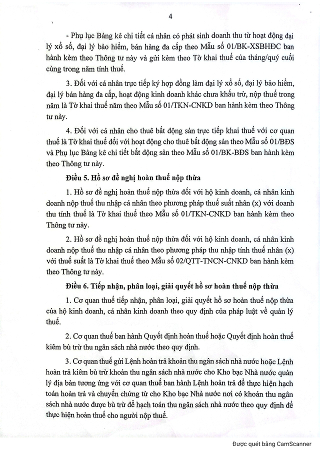 Thông tư 18/2026/TT-BTC quy định về hồ sơ, thủ tục quản lý thuế với hộ, cá nhân kinh doanh- Ảnh 5.