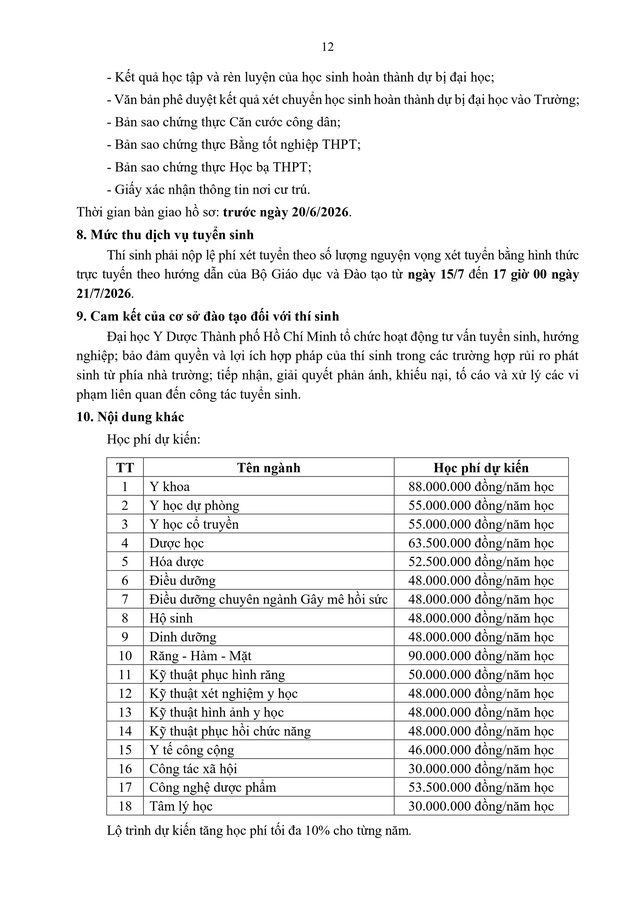 TUYỂN SINH 2026: Phương thức, chỉ tiêu tuyển sinh của Đại học Y Dược TP HCM- Ảnh 12. TUYỂN SINH 2026: Phương thức, chỉ tiêu tuyển sinh của Đại học Y Dược TP HCM- Ảnh 12.