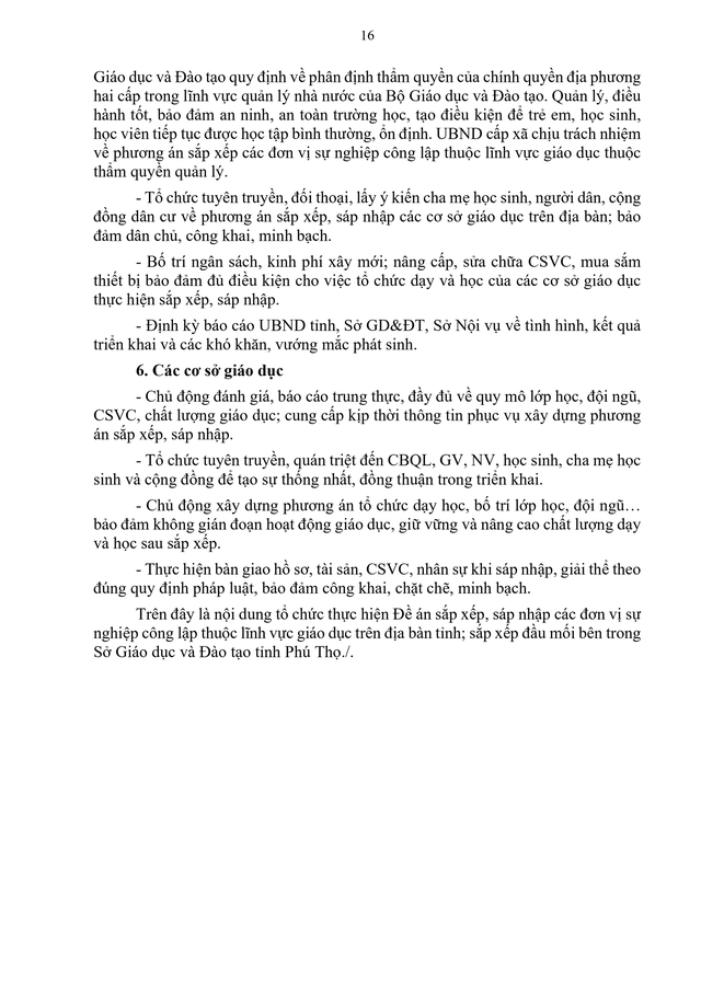 Sắp xếp, sáp nhập, thành lập mới đơn vị sự nghiệp giáo dục đảm bảo không tăng khoảng cách tiếp cận giáo dục- Ảnh 16.