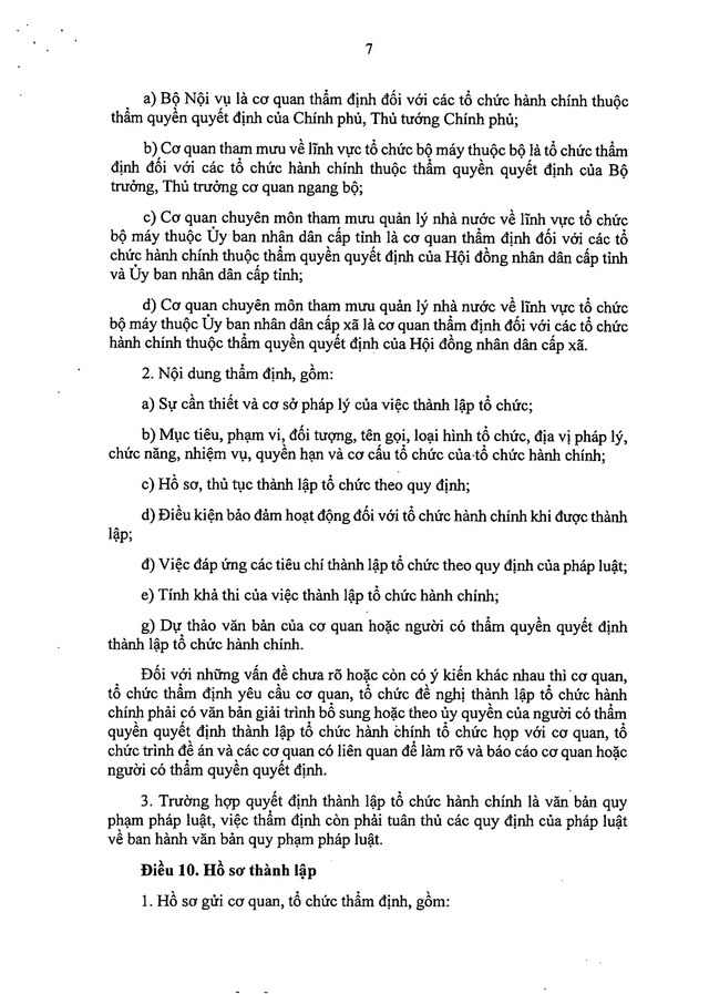 TOÀN VĂN: Nghị định 121/2026/NĐ-CP quy định về thành lập, tổ chức lại, giải thể tổ chức hành chính- Ảnh 7.
